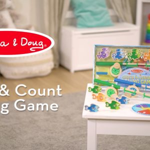 Melissa & Doug Catch & Count Wooden Fishing Game (Developmental Toy, 2 Magnetic Rods, Great Gift for Girls and Boys - Best for 3, 4, and 5 Year Olds)