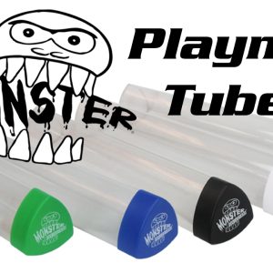 Playmat Tube - Monster Protectors Prism-shaped Play Mat Tube - Won't Roll Off Surface and Easy in and Out Design
