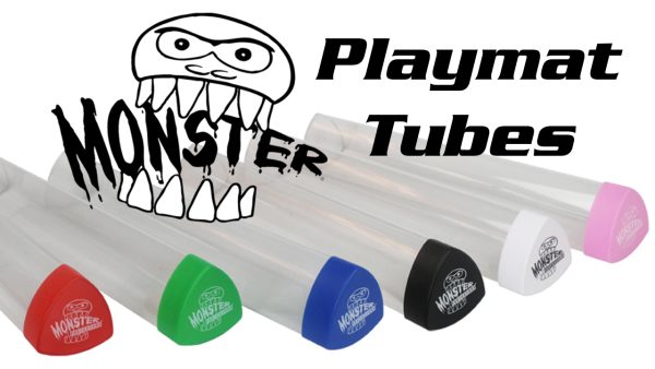 Playmat Tube - Monster Protectors Prism-shaped Play Mat Tube - Won't Roll Off Surface and Easy in and Out Design
