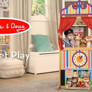 Melissa & Doug Firefighter Puppet with Detachable Wooden Rod for Animated Gestures