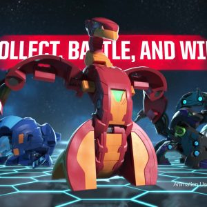 Bakugan Starter Pack 3-Pack, Aurelus Dragonoid, Collectible Action Figures, for Ages 6 and Up